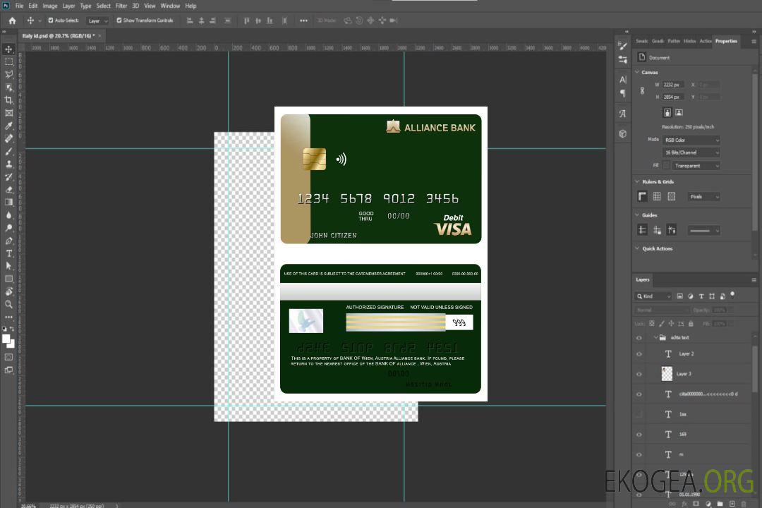 Autriche, carte visa bancaire Alliance template Autriche, carte visa bancaire Alliance template